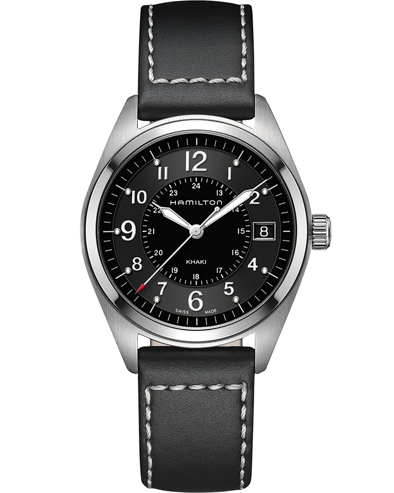HAMILTON Khaki Field Quartz H68551733 Herrenuhr Schwarz