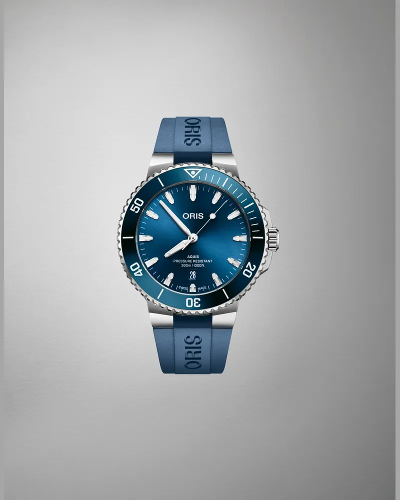 ORIS Herrenuhr Aquis 01 733 7789 4135-07 4 23 35FC Blau