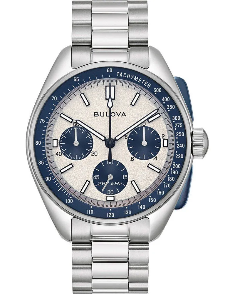 BULOVA Lunar Pilot Chronograph 98K112 Herrenuhr Weiß