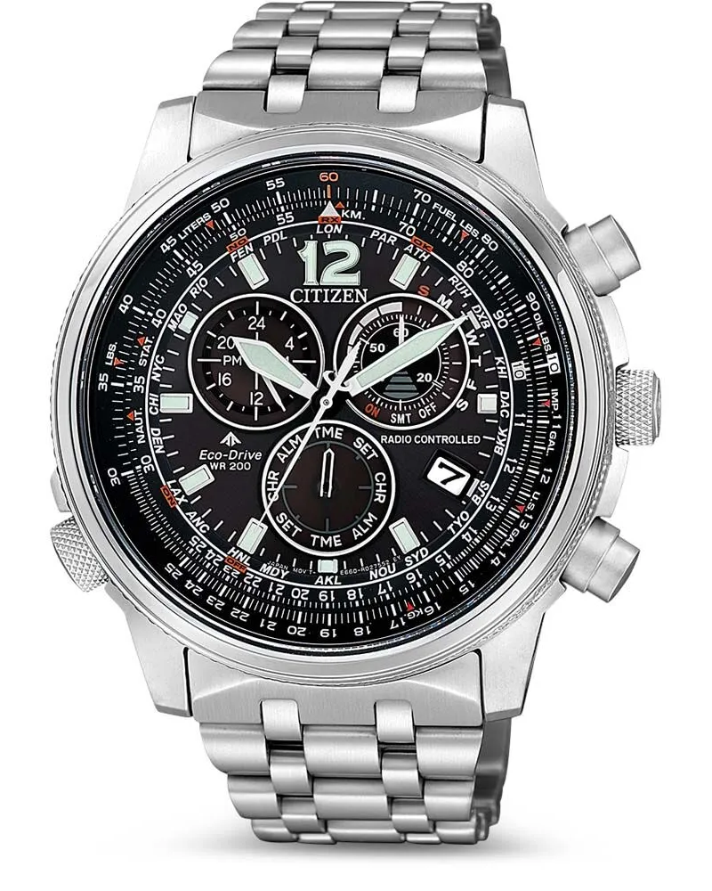 Citizen Herrenuhr Radio controlled Chronograph CB5860-86E Schwarz