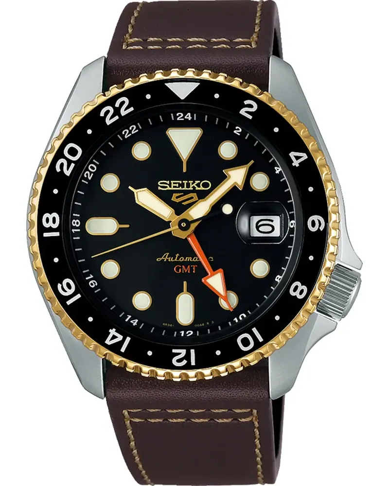 Seiko 5 Sports Automatik GMT Herrenuhr SSK036K1 Schwarz