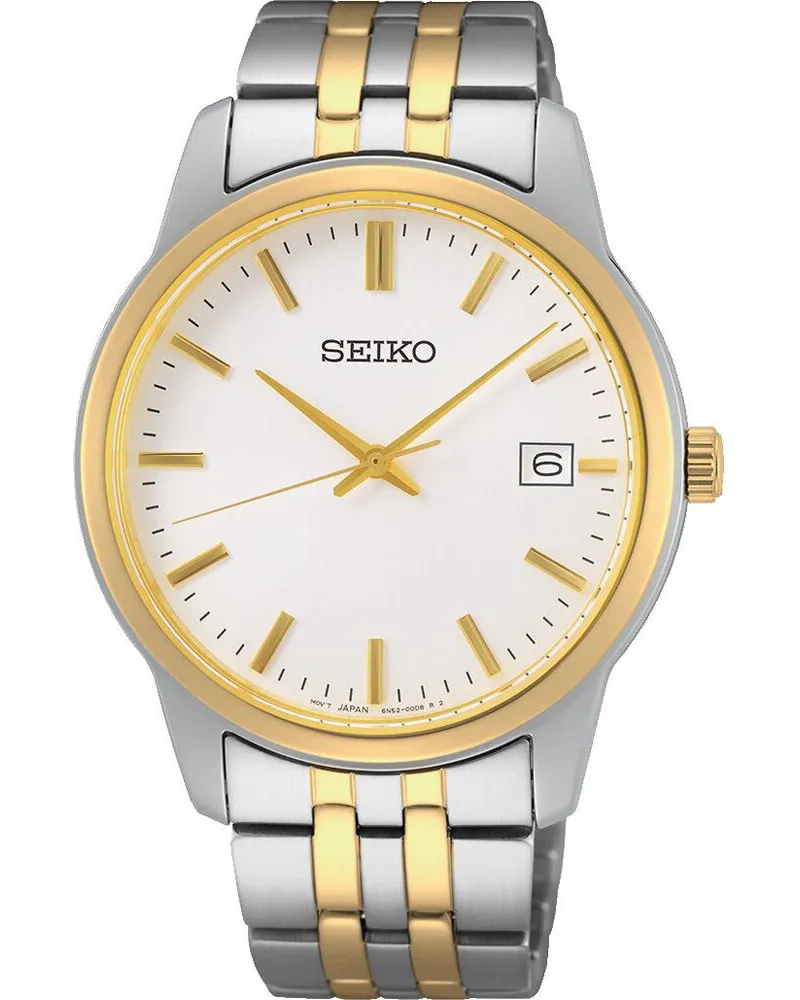 Seiko Quarz SUR402P1 Herrenuhr Weiß