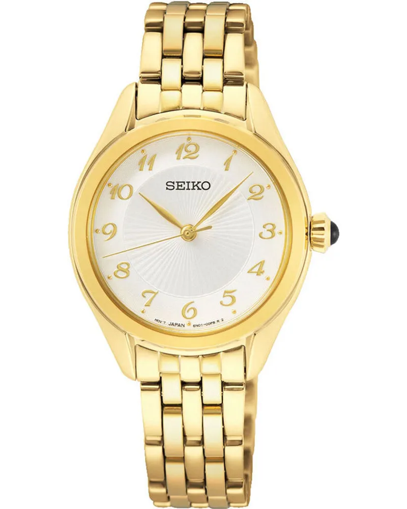 Seiko Quarz SUR384P1 Damenuhr Weiß