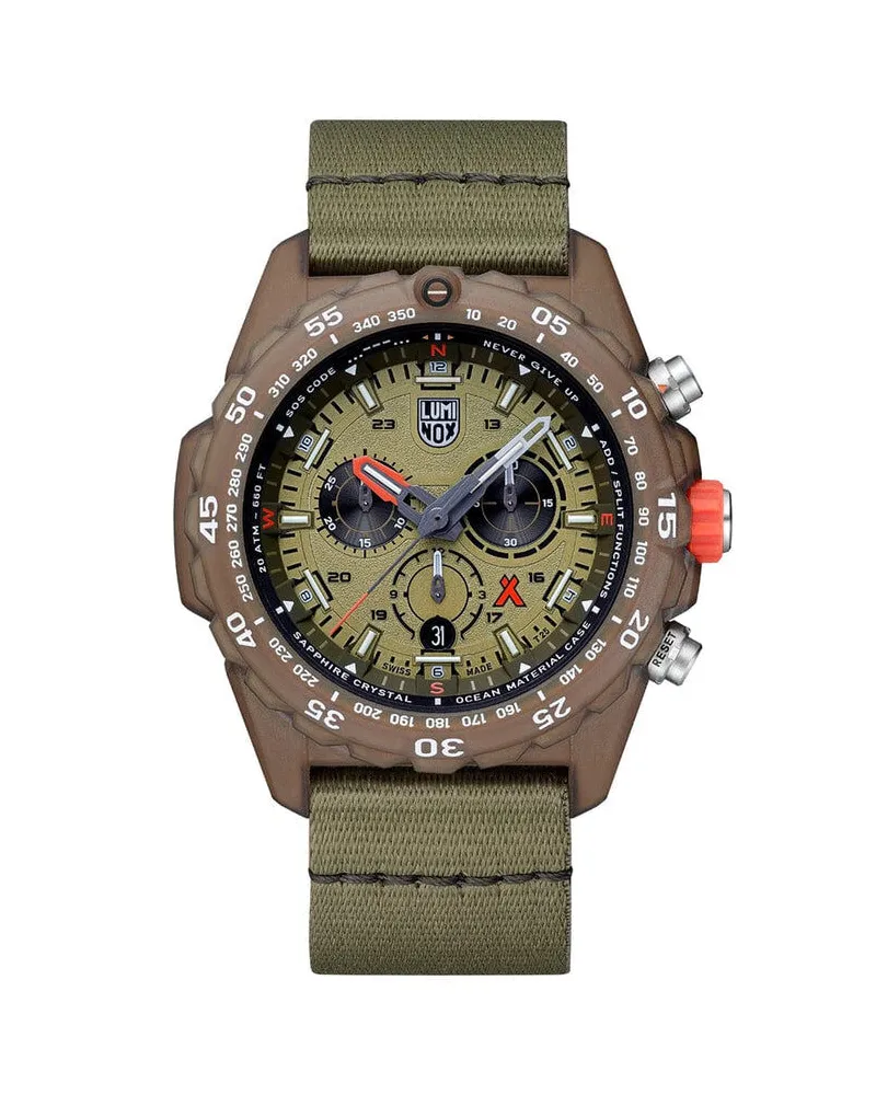 Luminox Herrenuhr Bear Grylls Survival XB.3757.ECO Grün