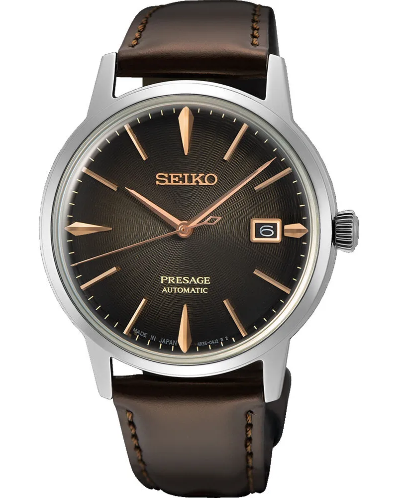 Seiko Presage Automatik Cocktail Time Herrenuhr SRPJ17J1 Braun