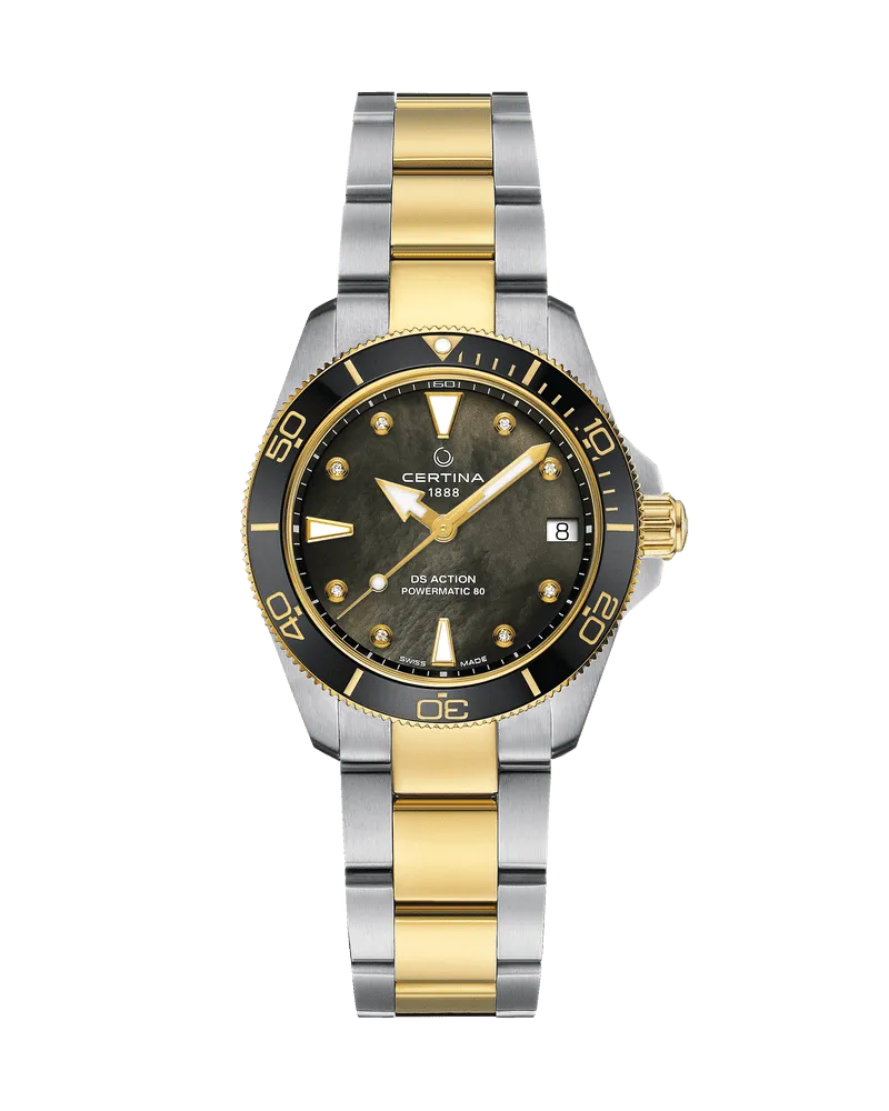 Certina DS Action 34.5mm Herrenuhr C032.007.22.126.00 Schwarz