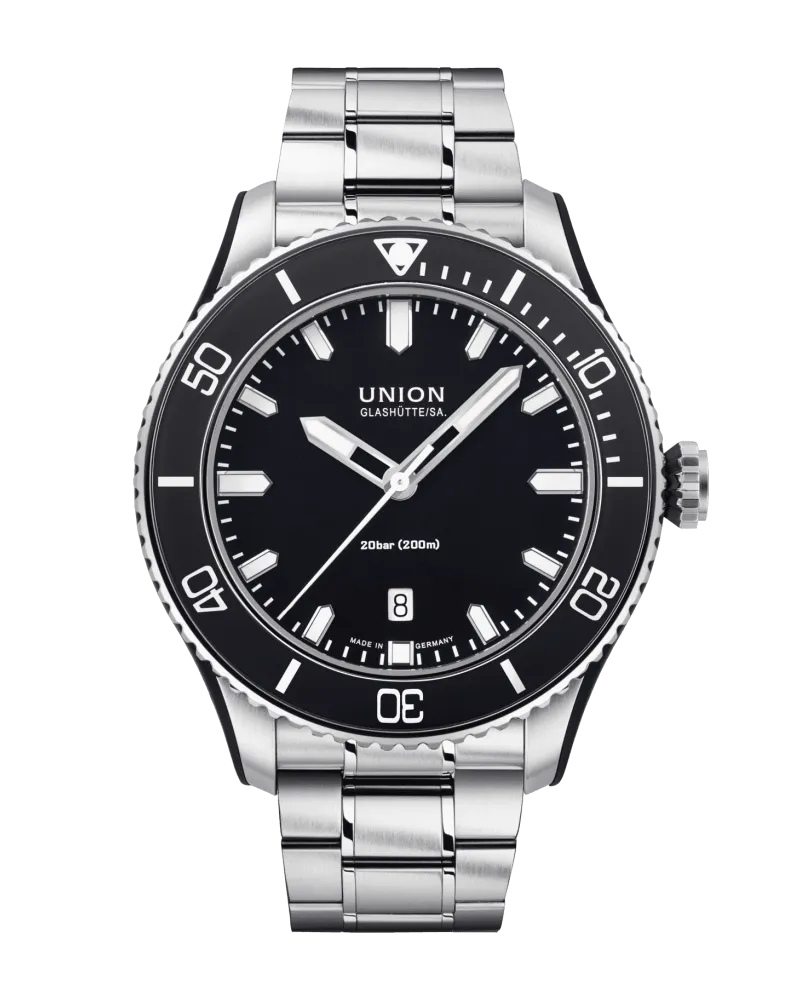 Union Glashütte Belisar Datum Sport Herrenuhr D009.907.11.057.00 Schwarz