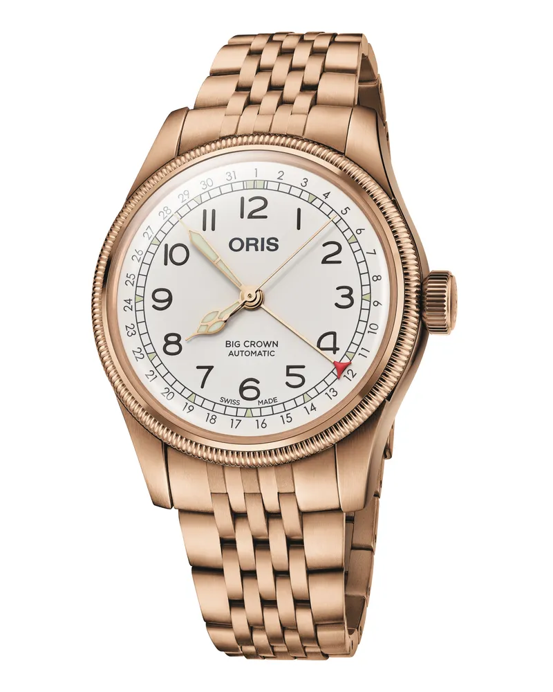 ORIS Herrenuhr Big Crown 01 754 7741 3161-Set Weiß