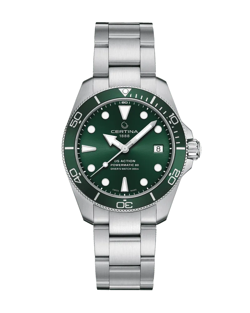 Certina DS Action Diver 38mm Herrenuhr C032.807.11.091.00 GrüN