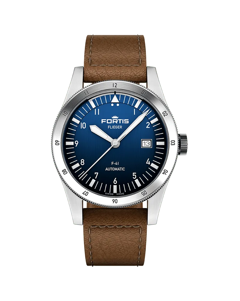 FORTIS FLIEGER F-41 Automatic Liberty Blue Herrenuhr F4220025 Blau
