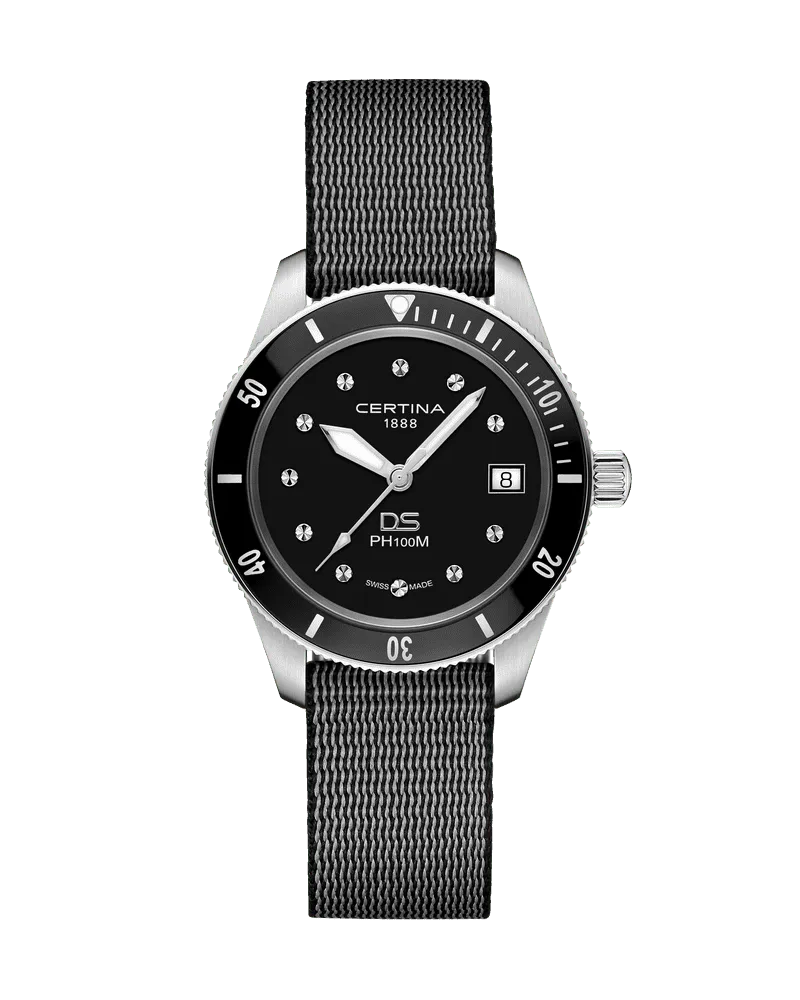 Certina DS PH100M Lady Quarz Damenuhr C044.210.18.051.00 Schwarz
