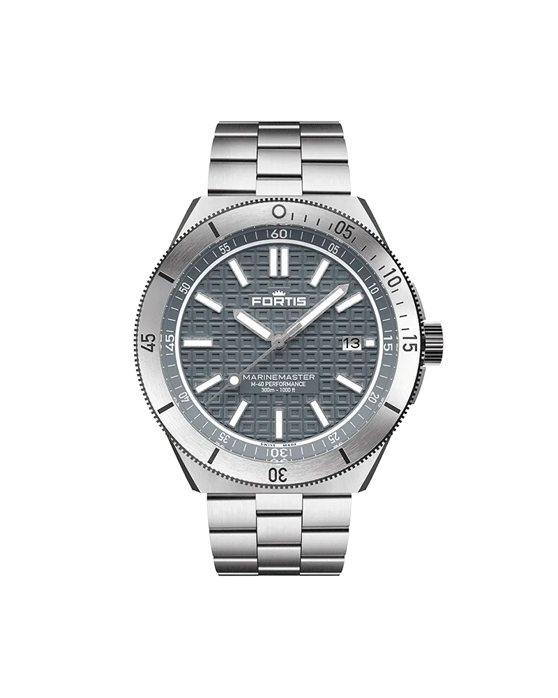 FORTIS Marinemaster M-40 Rockstone Gray Herrenuhr F8120006 Grau