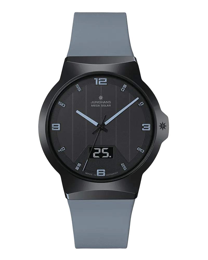 Junghans Force Mega Solar 18/1401.00 Herrenuhr Schwarz