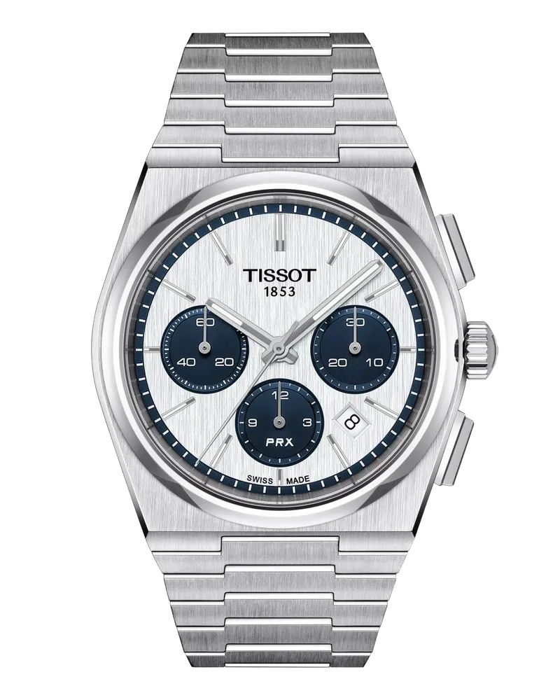 Tissot PRX Automatic Chronograph 42 MM Herrenuhr T137.427.11.011.01 Weiß