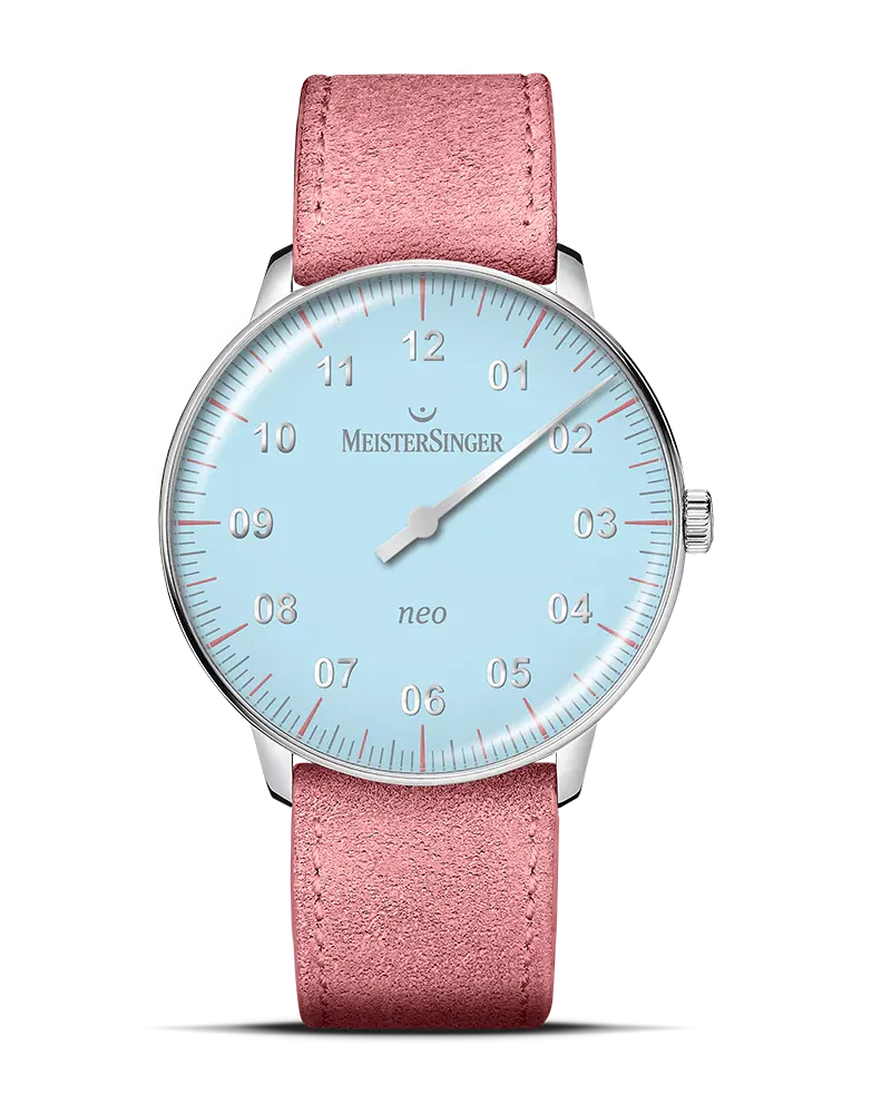 MeisterSinger Neo Special, Automatik, Hellblau Damenuhr S-NES924S Blau