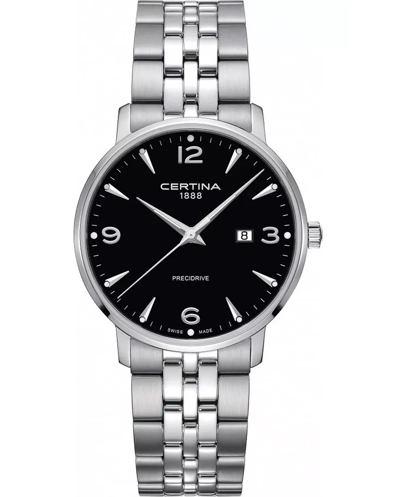 Certina DS Caimano Quarz Herrenuhr C035.410.11.057.00 Schwarz