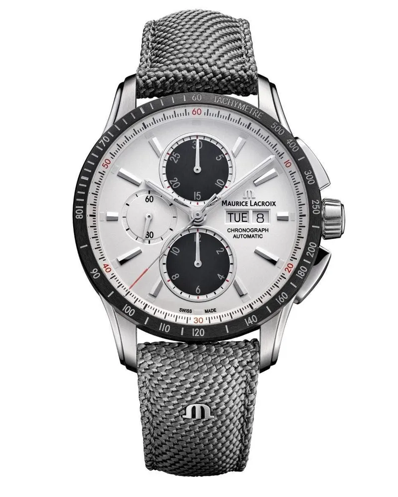 Maurice Lacroix Pontos Chronograph Date Herrenuhr PT6038-SSL24-130-2 Silber
