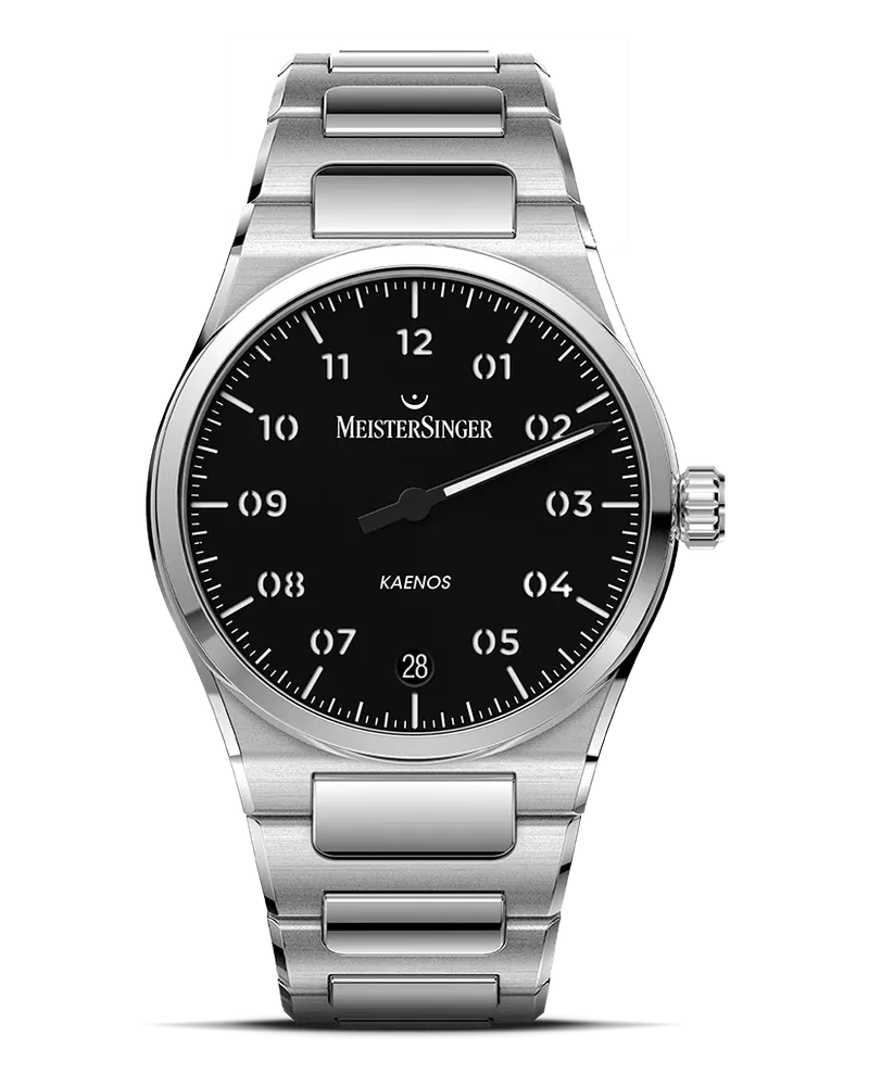 MeisterSinger Kaenos, Automatikwerk, Schwarz Herrenuhr KS902 Schwarz