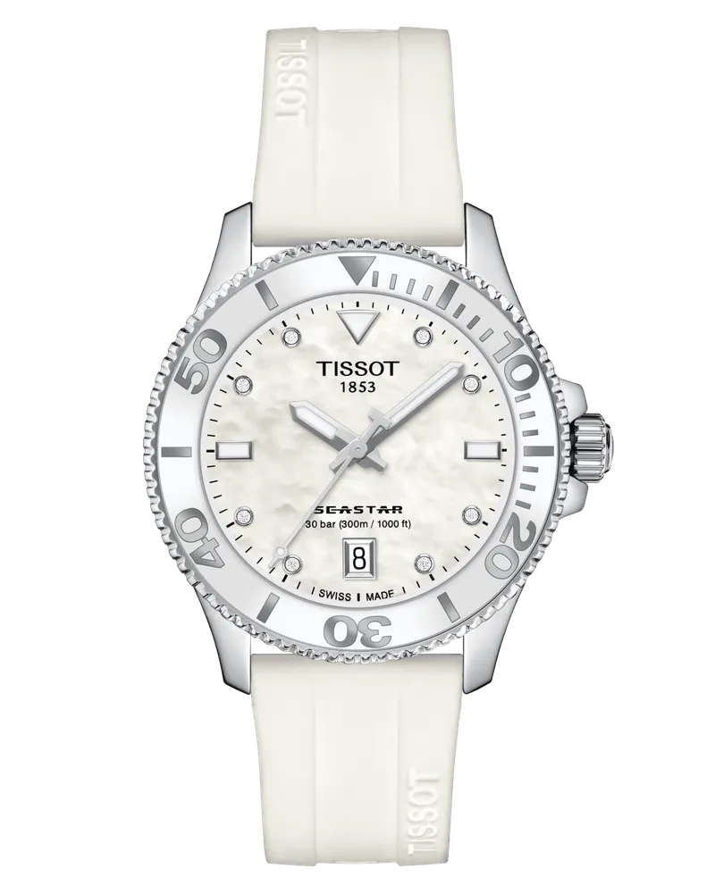 Tissot Seastar 1000 Damenuhr T120.210.17.116.00 Weiß