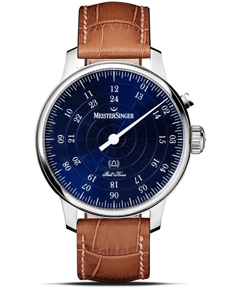 MeisterSinger Bell Hora Automatik Herrenuhr BHO908 Blau