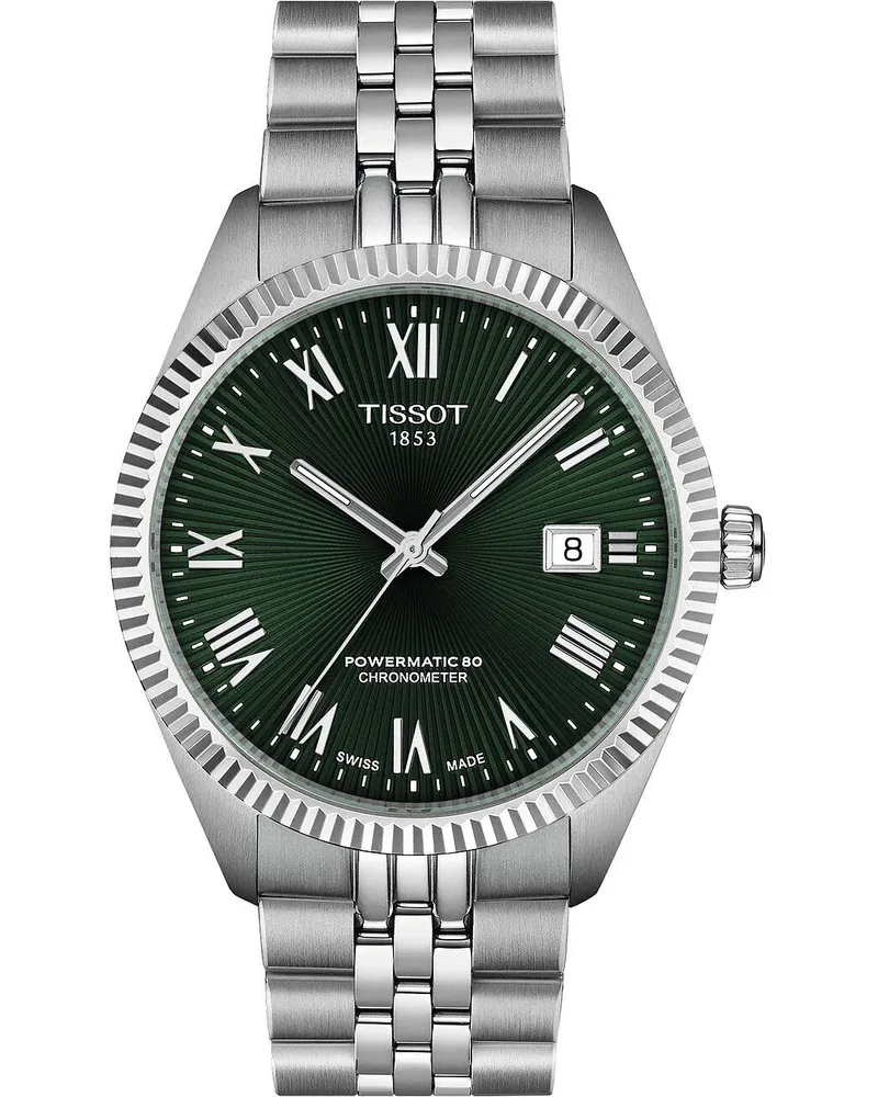 Tissot Ballade Powermatic 80 COSC 39mm Grün Herrenuhr T156.408.11.093.00 Grün