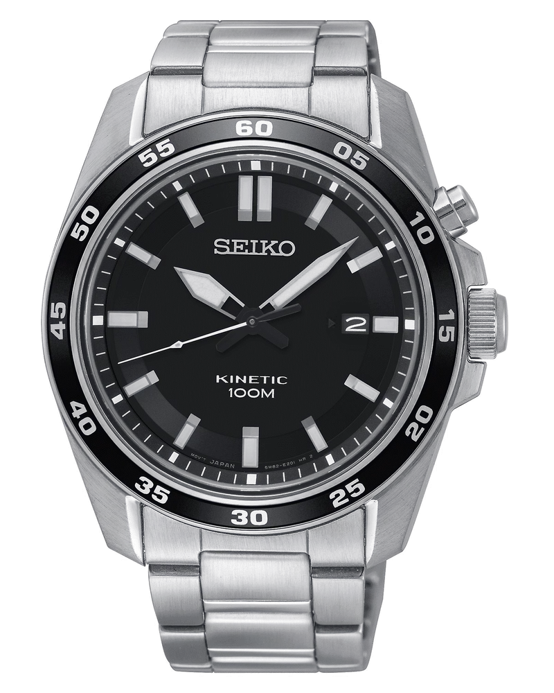 Seiko Kinetic Herrenuhr SKA785P1 Schwarz