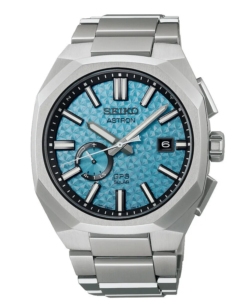 Seiko Astron Quarz GPS Solar Limited Edition Herrenuhr SSJ027J1 Blau