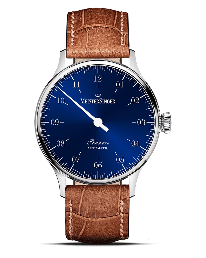 MeisterSinger Pangaea Nova Automatik Herrenuhr PM9908 Blau