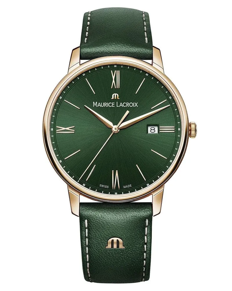 Maurice Lacroix Eliros Date Herrenuhr EL1118-PVP01-610-1 Grün
