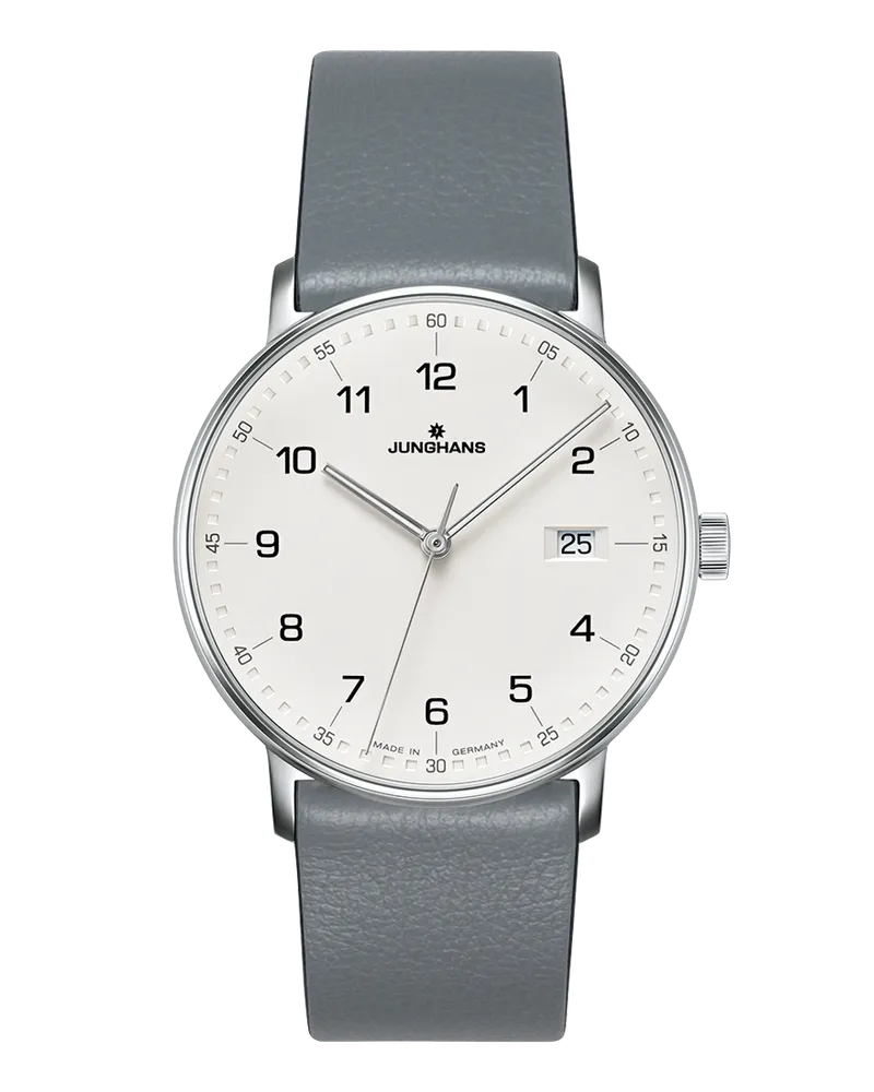 Junghans FORM Quarz 041/4885.00 Herrenuhr Weiß