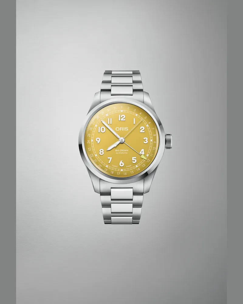 ORIS Big Crown Pointer Date 754 7798 4069-07 8 20 06 Gelb