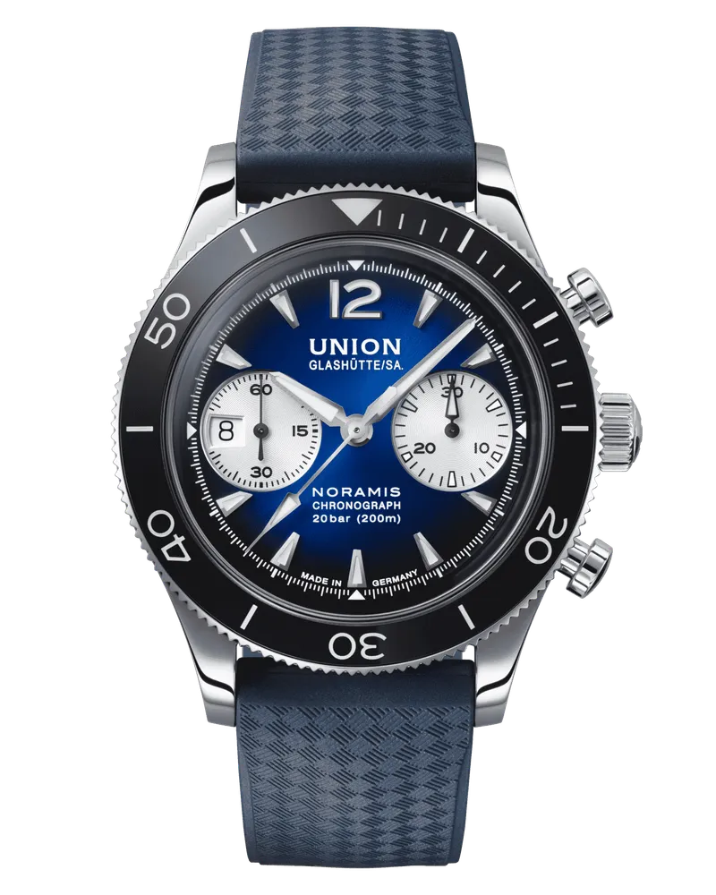 Union Glashütte Noramis Chronograph Sport Herrenuhr D012.927.17.047.00 Blau