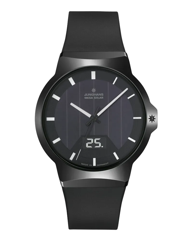 Junghans Force Mega Solar 018/1000.00 Herrenuhr Schwarz