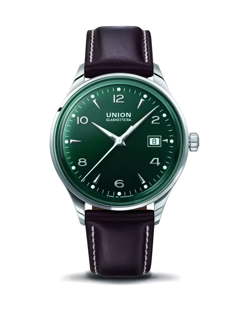 Union Glashütte Noramis Datum Herrenuhr D012.407.16.097.00 Grün