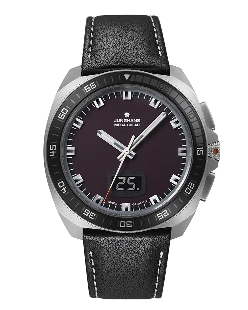 Junghans 1972 Mega Solar Herrenuhr  56/4210.00 Schwarz
