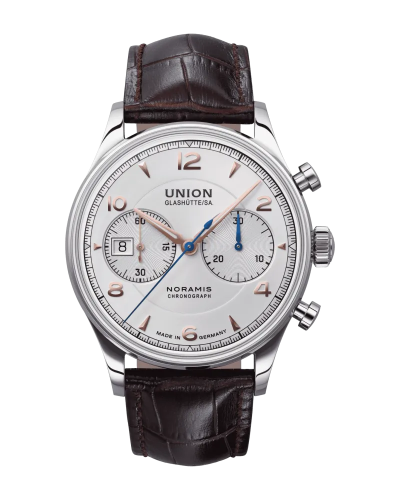 Union Glashütte Noramis Chronograph Herrenuhr D012.427.16.037.01 Weiß