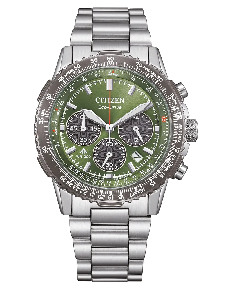 Citizen Eco-Drive Herrenuhr CA4664-60W Grün