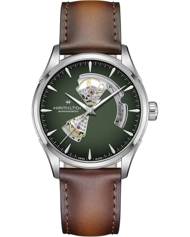 HAMILTON Jazzmaster Open Heart Auto 42mm H32705560 Grün