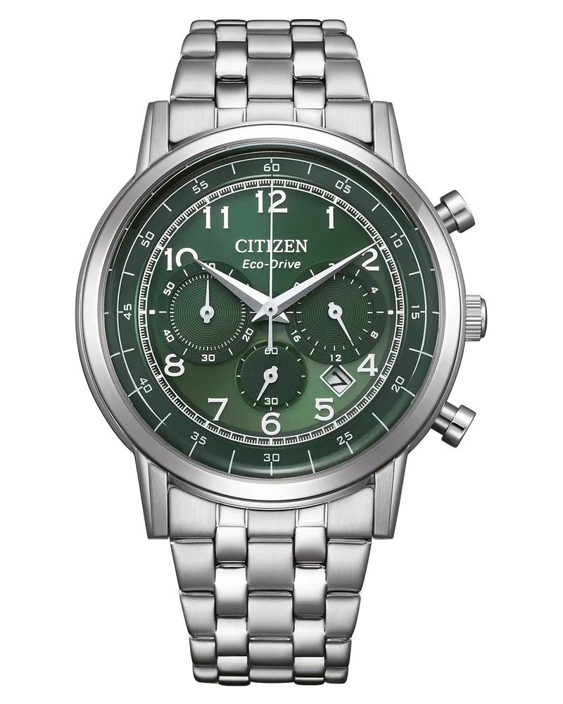 Citizen Eco-Drive Chronographen Herrenuhr CA4630-53X Grün