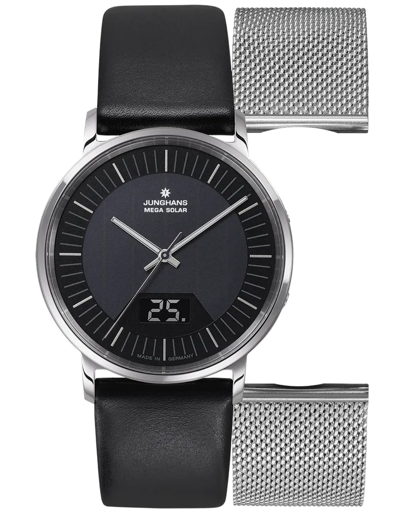 Junghans Milano MEGA Solar 056/4220.00 Herrenuhr Schwarz