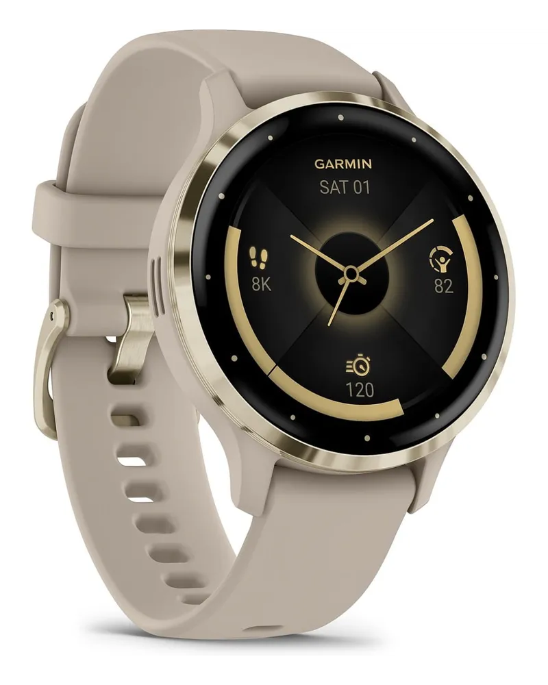 Garmin Venu 3S French Gray/Softgold mit Silikon 