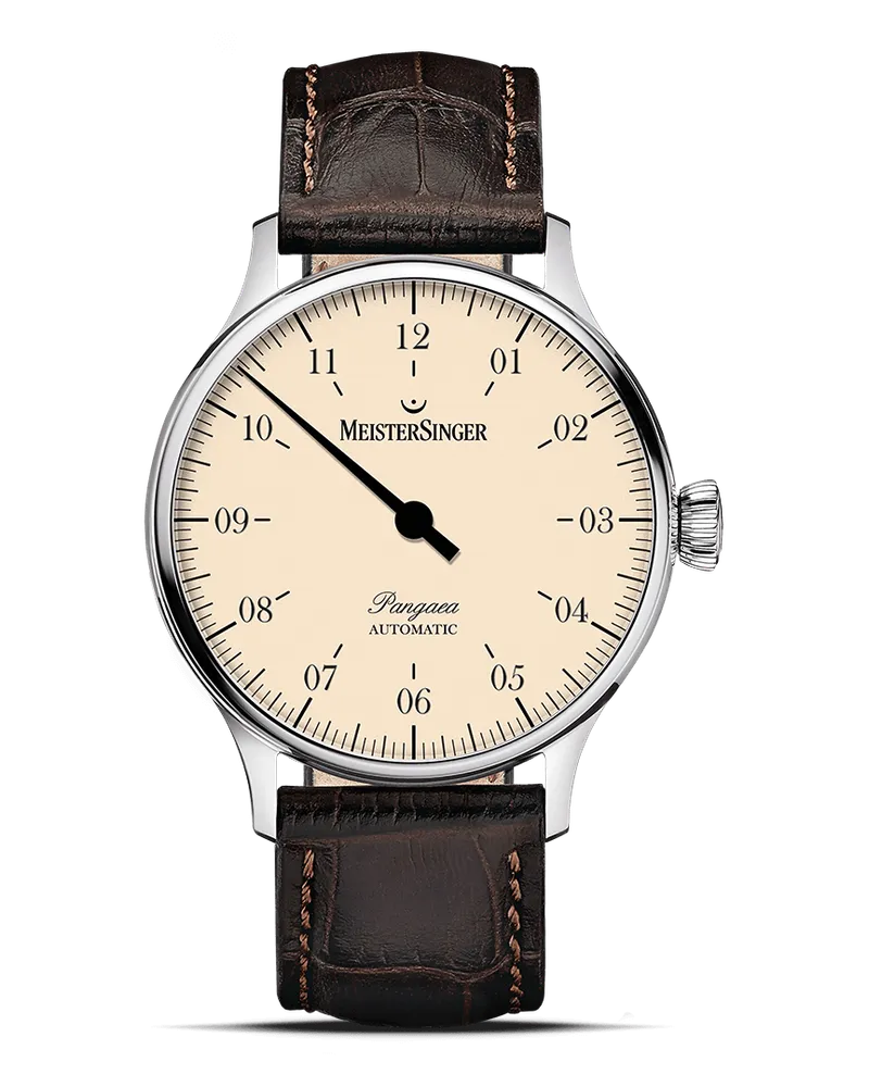 MeisterSinger Pangaea Nova Automatik Herrenuhr PM9903 Beigecreme