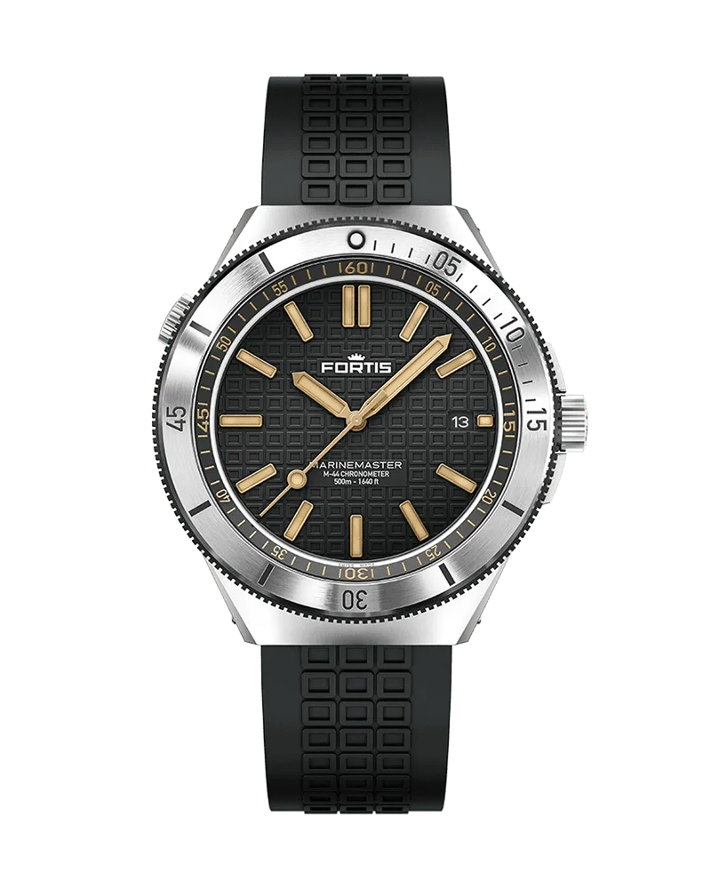 FORTIS Marinemaster M-44 Black Resin Herrenuhr F8120017 Schwarz