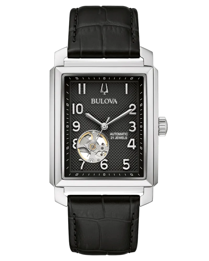 BULOVA Sutton Automatik Herrenuhr 96A269 Schwarz