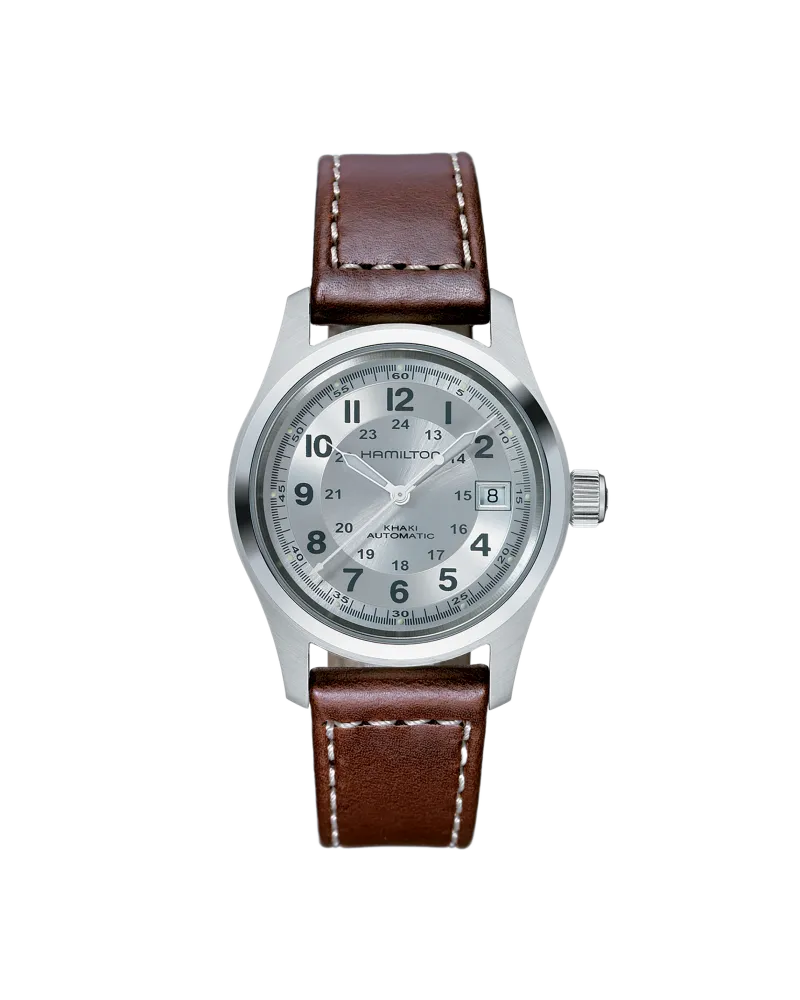 HAMILTON Khaki Field Automatik Herrenuhr H70455553 Silber