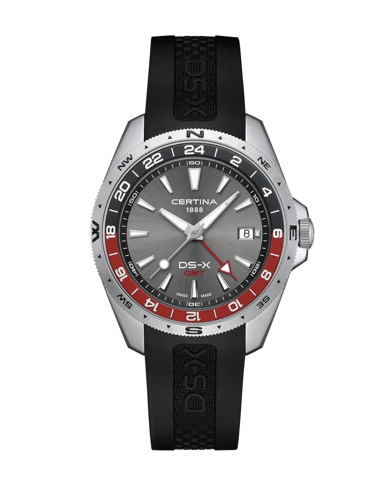 Certina DS-X GMT Quarz Herrenuhr C047.452.17.081.01 Grau