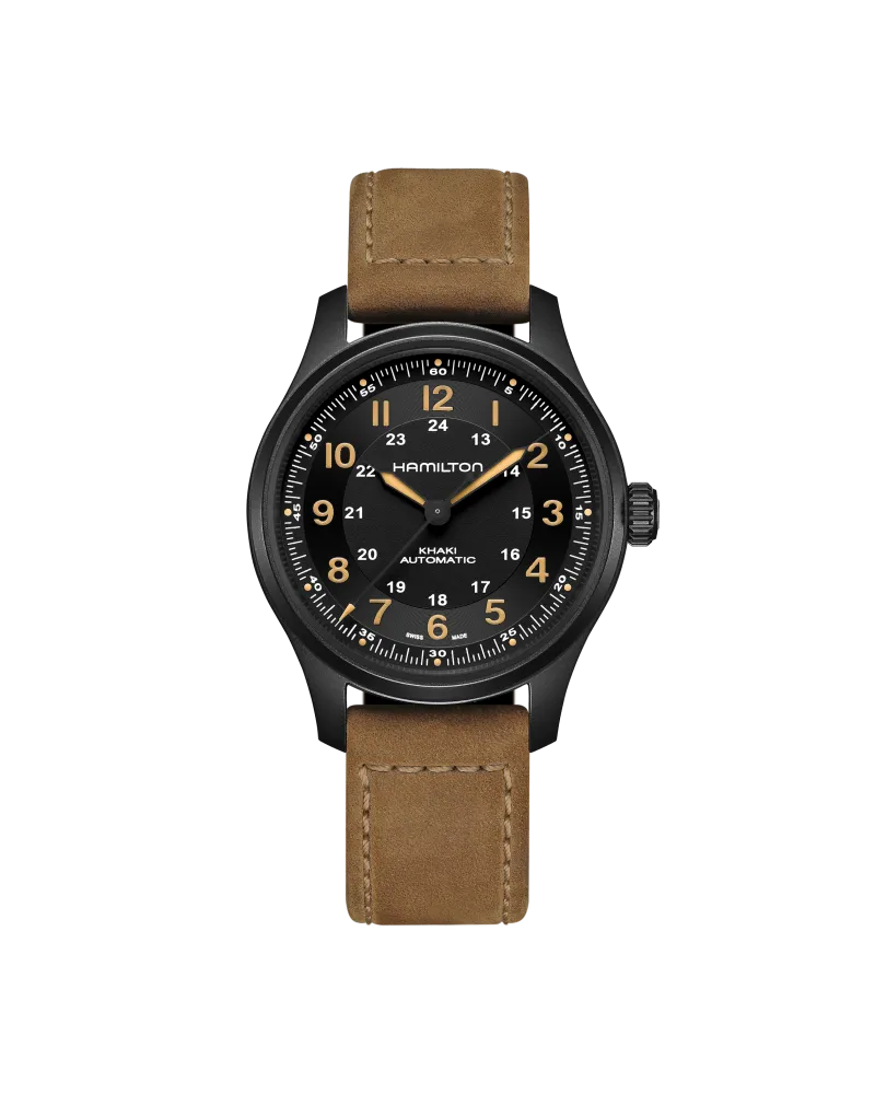 HAMILTON Khaki Field Automatik H70665533 Herrenuhr Schwarz
