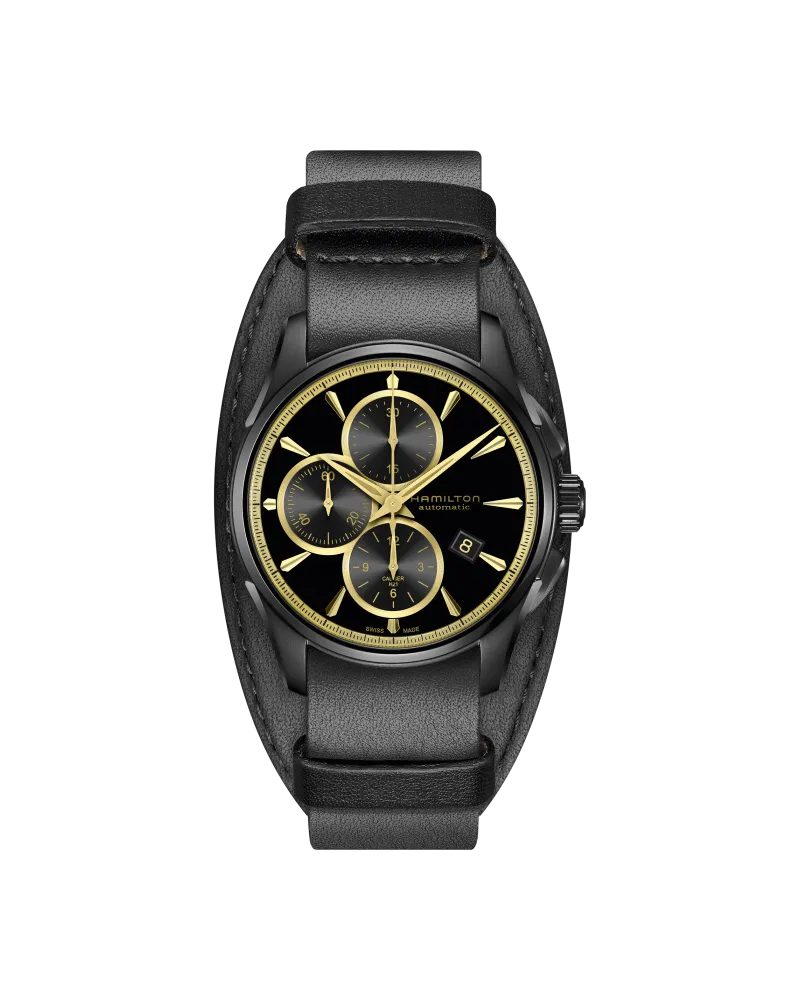 HAMILTON Jazzmaster Automatik Chronograph Herrenuhr H32506730 Schwarz