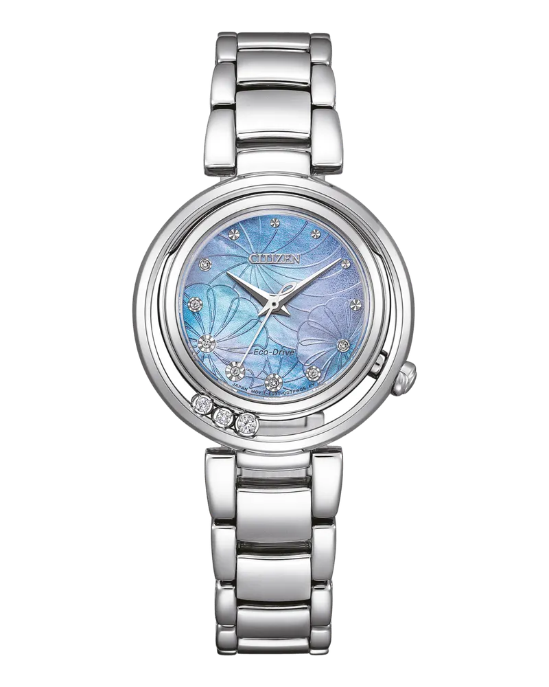 Citizen Eco Drive Damenuhr EM1110-81N Blaumulticolor