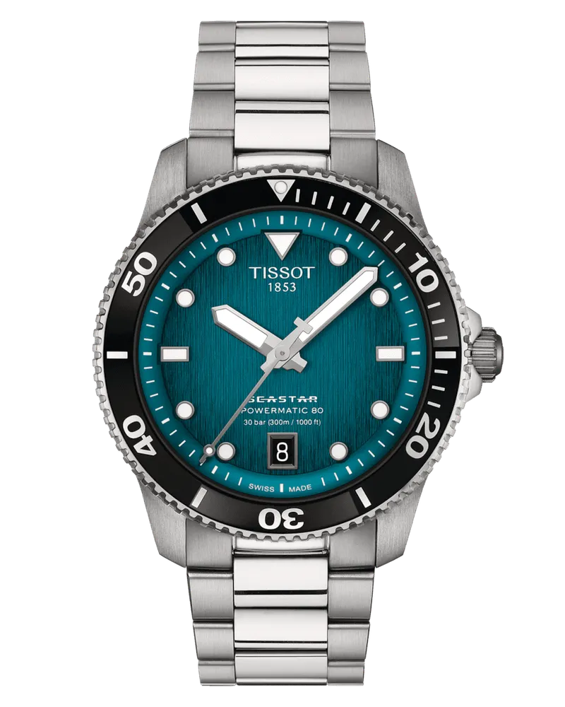 Tissot Seastar 1000 Powermatic 80 Herrenuhr T120.807.11.091.00 Blautürkis